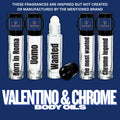 Valentino & Chrome’s type top 5 body oils travel size
