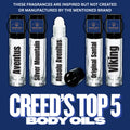 Creed’s type top 5 body oils travel size