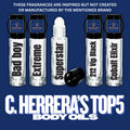 C. Herrera’s type top 5 body oils travel size