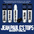 Jean Paul G’s type top 5 body oils travel size