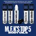 MFK’s type top 5 body oils travel size
